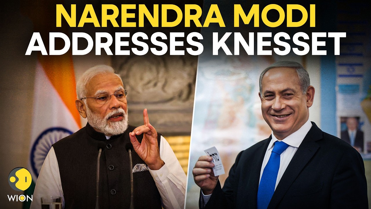 LIVE: PM Modi Makes Historic Address at Knesset, Meets Netanyahu & Israeli Leaders | WION