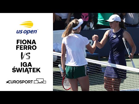 Fiona Ferro vs Iga Świątek | US Open Highlights | Eurosport