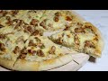 HOMEMADE PIZZA | CREAMY  SAUCE CHICKEN PIZZA | PIZZA RECIPE | CHICKEN PIZZA