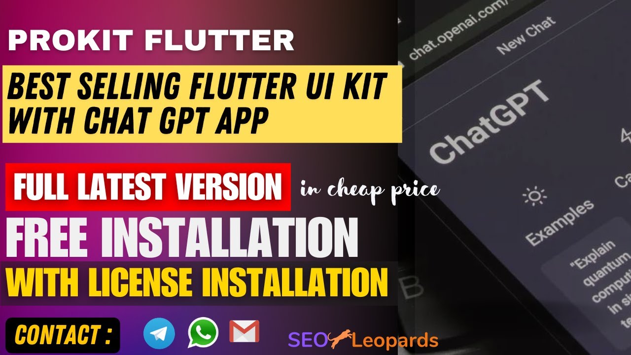[Full Latest Version] ProKit Flutter - Best Selling Flutter UI Kit with Chat GPT App(In Cheap Price)