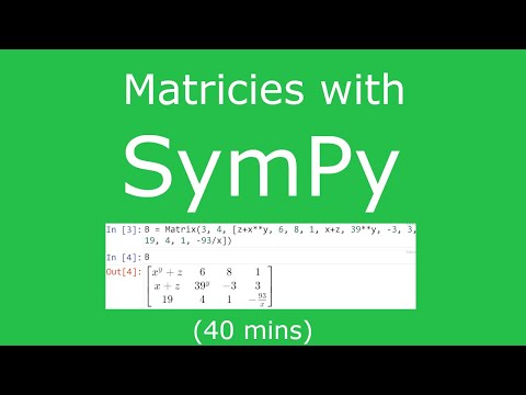 SymPy Tutorial for Beginners Python