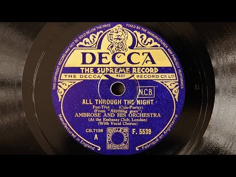 Ambrose and His Orchestra - All Through the Night