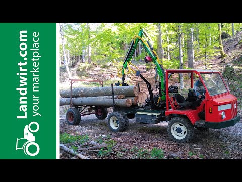 Selbst gebauter Muli Transporter mit Elektromotor lädt sich bei Rückfahrt wieder auf