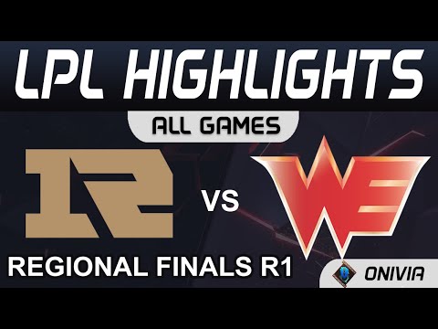 RNG vs WE Highlights ALL GAMES LPL Regional Finals R1 2021 Royal Never Give Up vs Team WE by Onivia