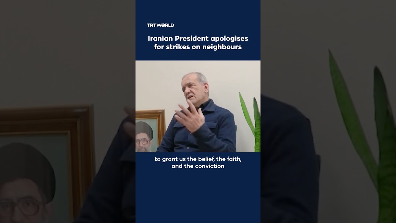 Video | Iranian President apologises for strikes on neighbours and warns against aggressive factions
