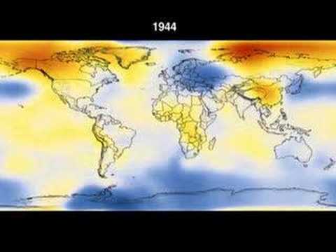 Global Warming Map Graphic / Evolução Aquecimento Global