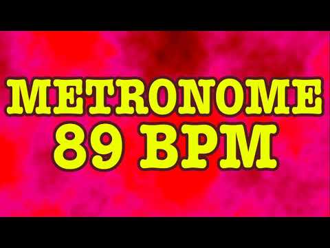 89 BPM Metronome - 10 Minutes - 89BPM Click Track - Psychedelic Metronome - Metrónomo 89 BPM