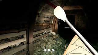 Racing down the dark tunnels of the abandoned mine in Kayak VR