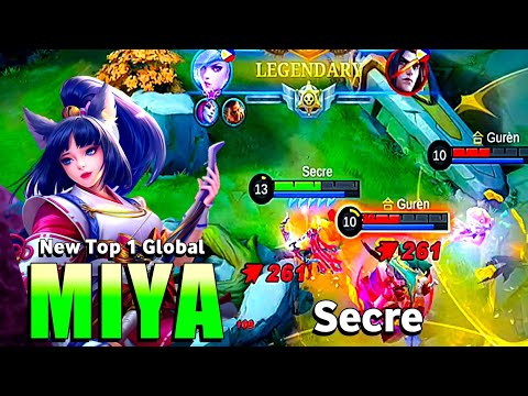Fast Level Agressive Play's!! Secre a New Top 1 Global Miya ~ MLBB
