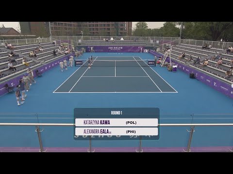 (1) Alexandra Eala (PHI) vs Katarzyna Kawa (POL) - Game, Set and Match Point