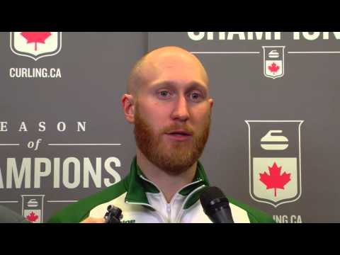 2016 Tim Hortons Brier - Media Scrum - Draw 10