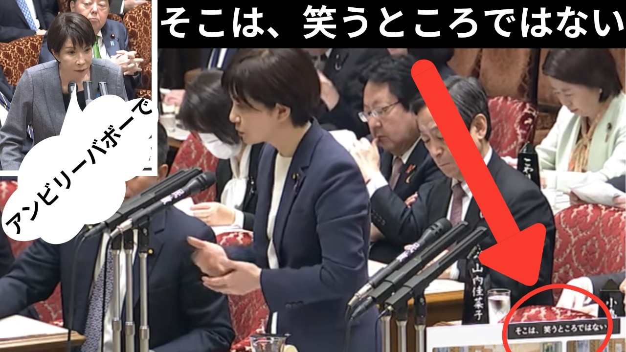 【高市早苗総理】質問内容がアンビリーバボー。有権者も国会議員もあきれ果てる立憲民主党議員【石垣のりこ】