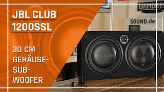 JBL Club 1200SSL - kompakter Downfire Subwoofer mit Passivmembran - geiles Konzept für dein Auto