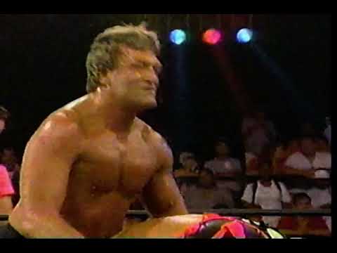 Crazy 1995 WCW Wargames promo plus match with commericals