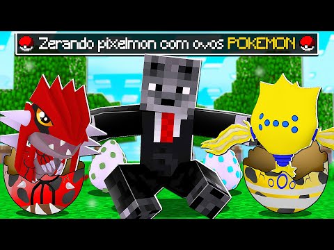 Hatching random Pokémon eggs until I beat the Pixelmon mod in Minecraft!
