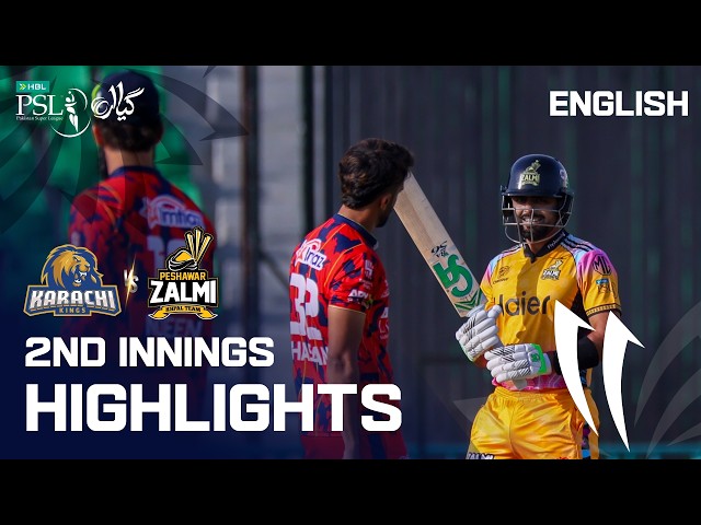 2nd Innings Highlights | Karachi Kings vs Peshawar Zalmi | English | Match 32 | HBL PSL 11 | MZB1K