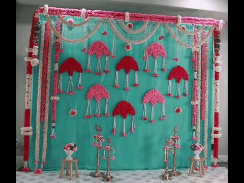 Lotus theme | Photo booth| pink theme | Halfsaree function | Indian decor| Sowji's Kitchen