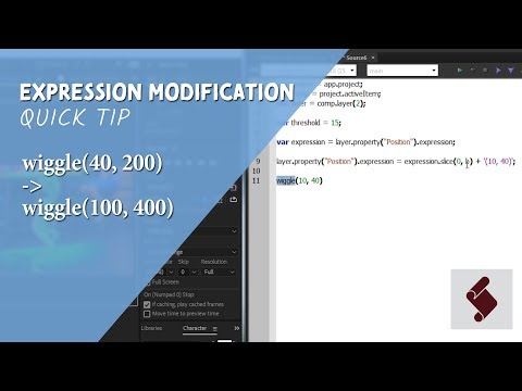 Extendscript Quicktip Expression Modification
