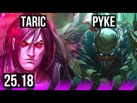 TARIC & Kai'Sa vs PYKE & Aphelios (SUP) | 66% winrate | KR Grandmaster | 25.18