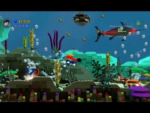 The LEGO Movie Videogame - The Depths 100% Guide (Gold Instruction Pages/Pants)