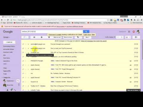 quick and easy way to Delete thousands of old emails in GMAIL