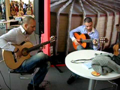 2 guitar players - spanish guitar music @ Alhambra Guitars, MusikMesse 2010