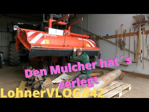 LohnerVLOG#42 The mulcher (Dücker UM 27) has been dismantled | Mini excavator Terex AM 16 R incon...