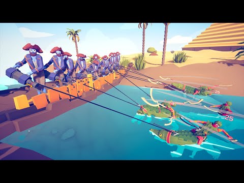 CROCODILE RIVER vs EVERY UNIT (Egyptian) 🐊 | Totally Accurate Battle Simulator TABS
