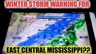 Winter Storm Warning For East Central Mississippi??
