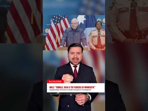 Gobernador Walz exige al presidente Trump “retirar sus fuerzas de Minnesota”