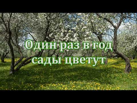 ???? Анна Герман ???? Один раз в год сады цветут ???? караоке ???? Один раз в год сады цветут с ТЕКСТОМ ????