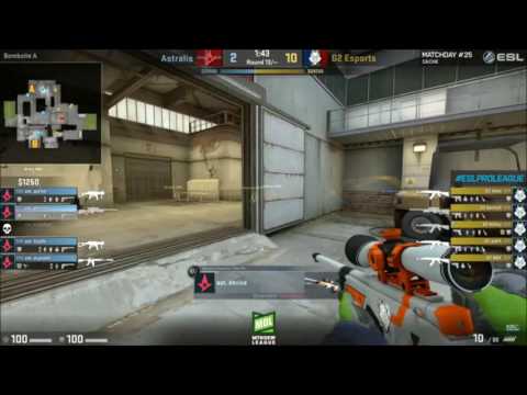 G2 BODYY - Insane AWP spawnkill 2 rounds in a row - (vs Astralis) /wallbang