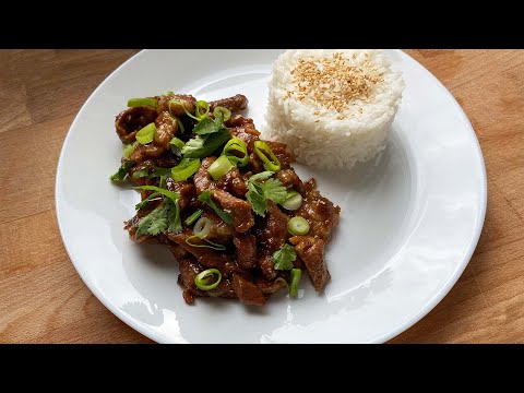 Caramel Pork in 15 Minutes Flat! A quick and easy Asian recipe.