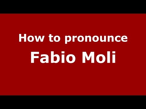 How to pronounce Fabio Moli (Spanish/Argentina) - PronounceNames.com