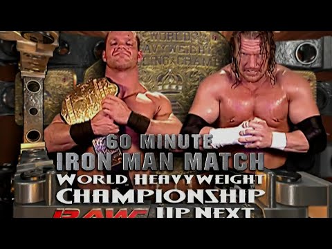 Triple H vs Chris Benoit 60-Minute Iron Man Match for the WHC (Bloody) RAW Jul 26,2004