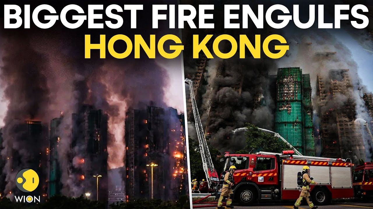 Hong Kong Fire LIVE: Massive Fire Engulfs Building, Blaze Spreads Through Bamboo Scaffoldings