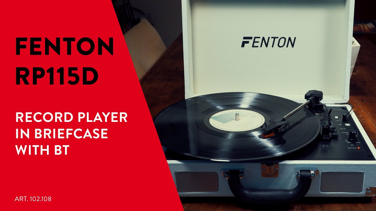 Fenton Plattenspieler mit Bluetooth RP115 Weiss