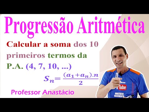 COMO calcular a soma dos dez primeiros termos da P.A.( 4, 7, 10, ... ) Raciocínio logico #matemática