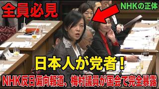 【移民問題】「日本人が悪者だと！？」参政党の梅村議員がNHKの反日＆偏向報道を国会で大暴露…日本人大激怒【外国人問題/辺野古/中国問題】