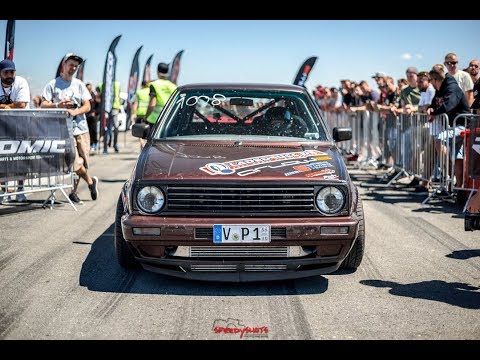 BRUTAL GOLF MK2 1300HP.. 332 km/h in 1/2 MILE🚀😈
