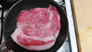 ３０秒クッキング　ステーキ　美味しい焼き方　は好きなように焼くだけ　　料理　飯テロツイッター用　asmr　佐治武士