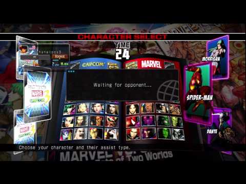 Ultimate Marvel vs Capcom 3 (PS3) -- Non-Ranked Matches 275 - Phoenix Wright Solo Comeback
