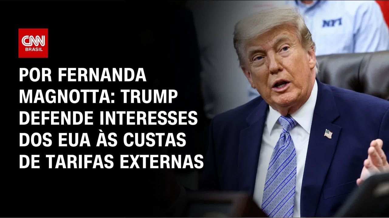 CNN international affairs analyst Fernanda Magnotta commented on the decision by the USTR (United States Trade Representative) to propose 25% tariffs on Brazil. According to Magnotta, President Donald Trump is defending US interests at the expense of foreign tariffs. #CNNBrasil

Subscribe to the CNN Brasil channel on YouTube.

FOLLOW CNN BRASIL ON OTHER PLATFORMS TOO:

Website: https://www.cnnbrasil.com.br/
Facebook: https://www.facebook.com/cnnbrasil
Twitter: https://www.twitter.com/cnnbrasil
Instagram: https://www.instagram.com/cnnbrasil
TikTok: https://www.tiktok.com/@cnnbrasil