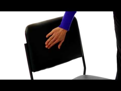 Flash Furniture 1500 lb. Capacity High Density Black Vinyl Stacking Chair