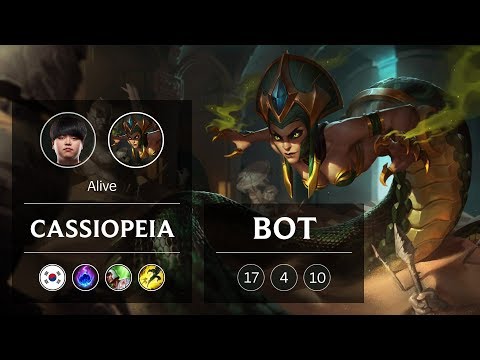 Cassiopeia Bot vs Ezreal - KR Challenger Patch 8.24