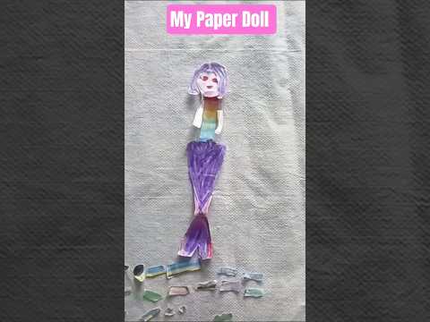 My Paper Doll # My doll in her new purple dress #dollseries #dollsquad #mydoll #dollbeauty #trending
