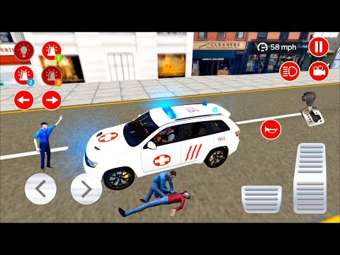 American Ambulance Emergency Simulator 2021 #14- Emergency Van Rescue Drive Games - Android Gameplay