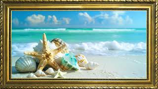 Beach Screensaver 4K | Free Framed TV Art Screensaver | Summer Ambience | Beautiful Screensaver