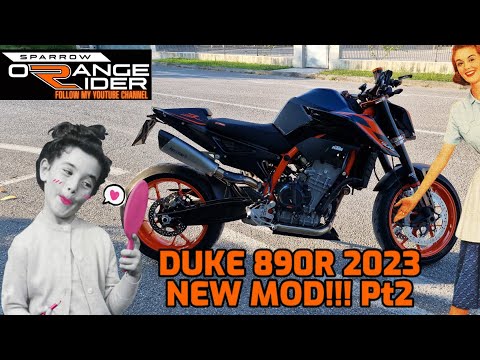 KTM DUKE 890R 2023, Powerparts and mods! pt2