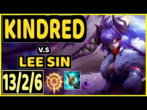 TAY (KINDRED) vs LEE SIN - 13/2/6 KDA JUNGLE GAMEPLAY - BR Ranked GRANDMASTER